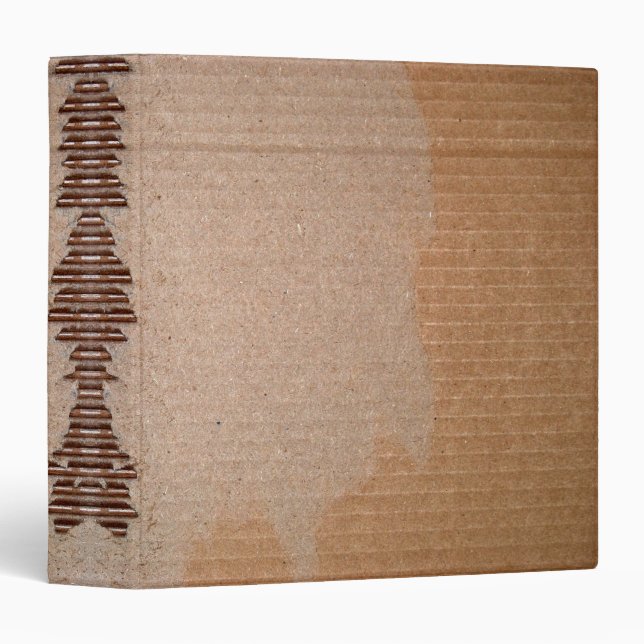 Rough Cardboard Print 3 Ring Binder (Front/Spine)
