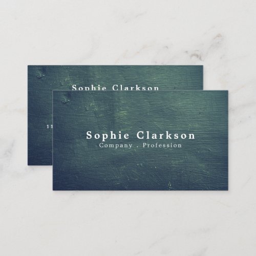 Rough Chalkboard Effect Rustic Business Card