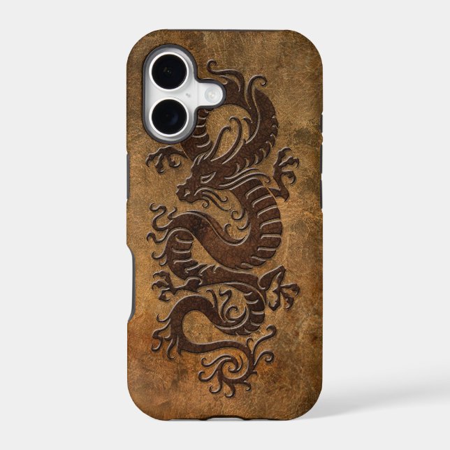 Rough Chinese Dragon Iphone Case (Back)