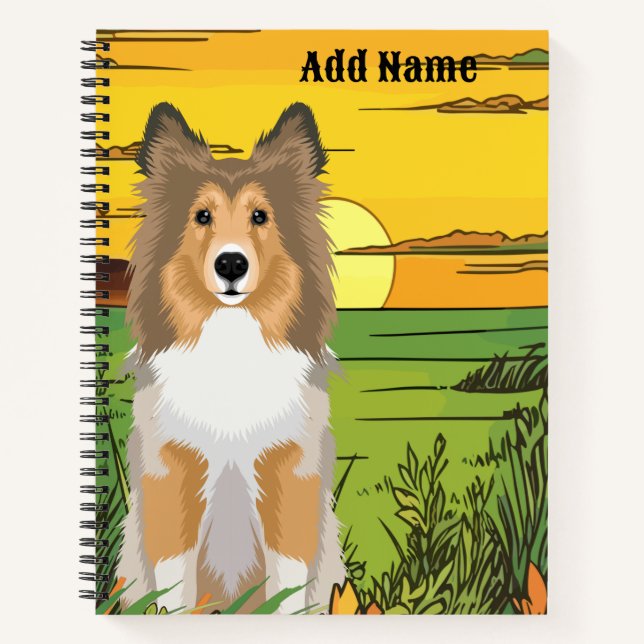 Rough Coat Collie Notebook (Front)