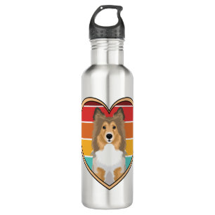 Rough Coat Collie Stainless Steel Water Bottle
