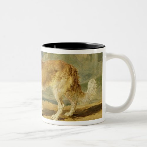 Rough_coated Collie 1809 oil on board Two_Tone Coffee Mug