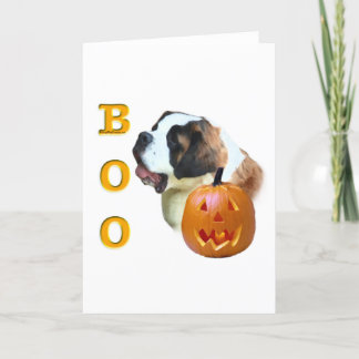 Rough Coated Saint Bernard Boo Card