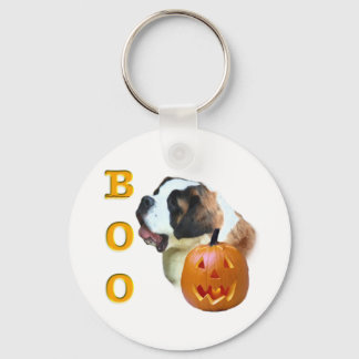 Rough Coated Saint Bernard Boo Keychain