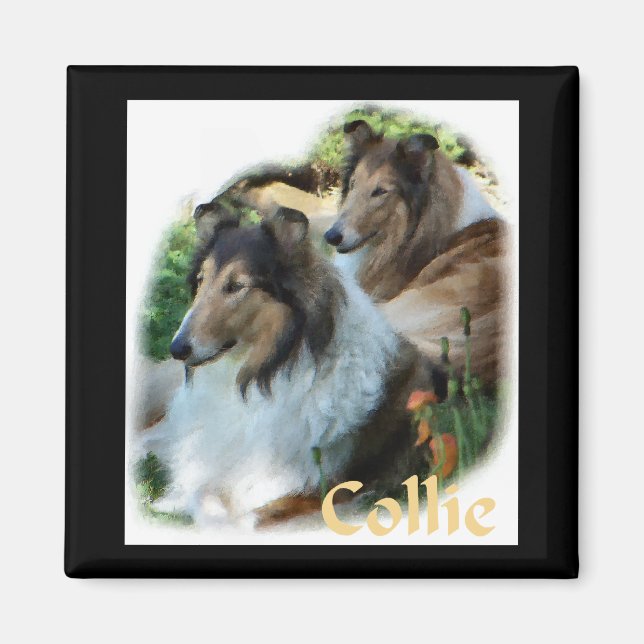 Rough Collie Art Gifts Magnet (Front)