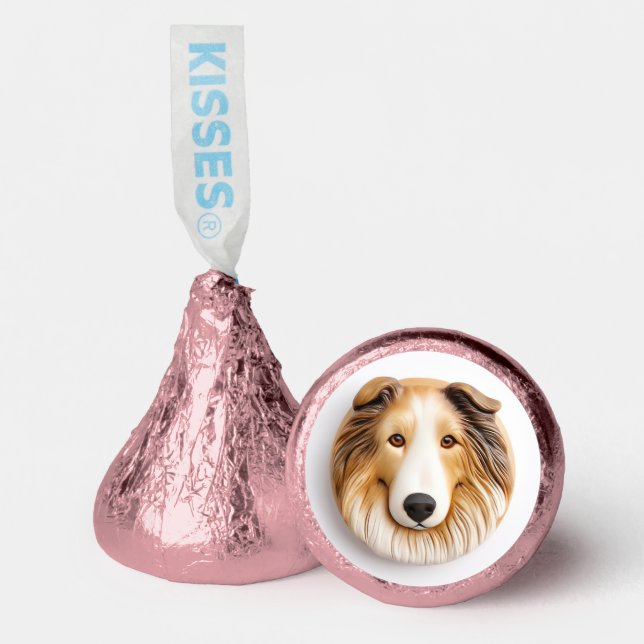 Rough Collie Dog 3D Inspired Hershey®'s Kisses® (Front)