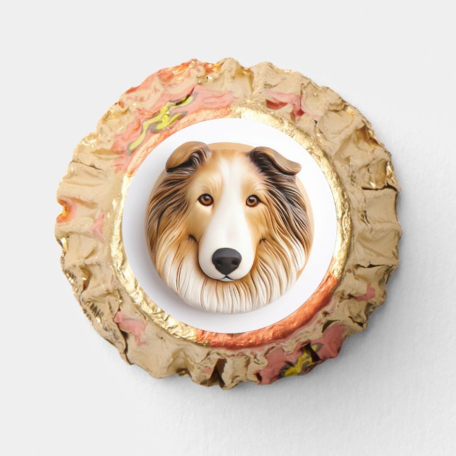 Rough Collie Dog 3D Inspired Reese's Peanut Butter Cups (Front)