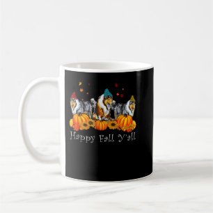 Rough Collie Dog Costume Fall Y'all Funny Thanksgi Coffee Mug