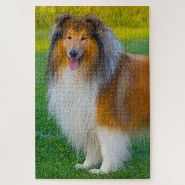 Rough Collie Dog Jigsaws. Jigsaw Puzzle (Vertical)
