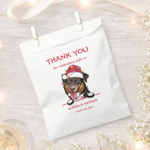 Rough Collie Dog Personalized Thank You Favor Bag