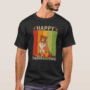 Rough Collie Dog Retro Graphic Family Matching Tha T-Shirt