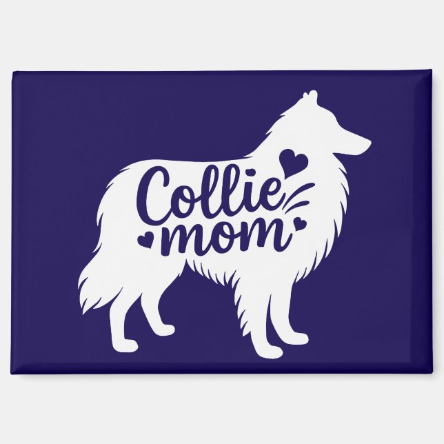 Rough Collie Mom Magnet  (Front)