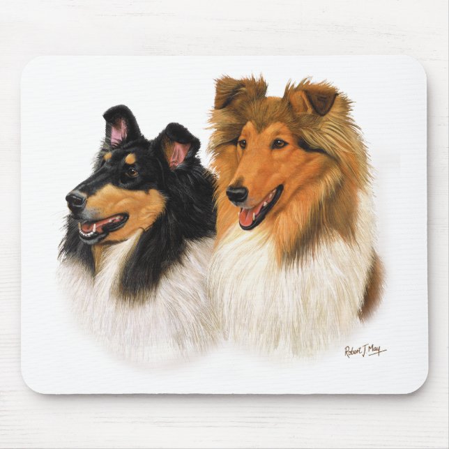 Rough Collie Mouse Pad (Front)