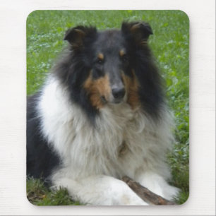 Rough Collie Mouse pad