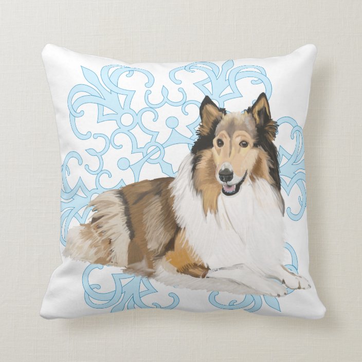 rough collie pillow