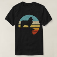 Rough Collie Owner Retro Vintage 60s 70s Dog Lover T-Shirt