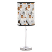 Rough Collie Paws and Bones Table Lamp (Back)