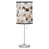 Rough Collie Paws and Bones Table Lamp (Left)