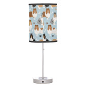 Rough Collie Paws and Bones Table Lamp (Back)