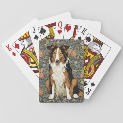 Rough Collie Playing Cards