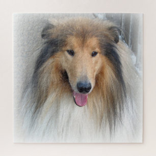 Rough Collie Portrait Jigsaw Puzzle