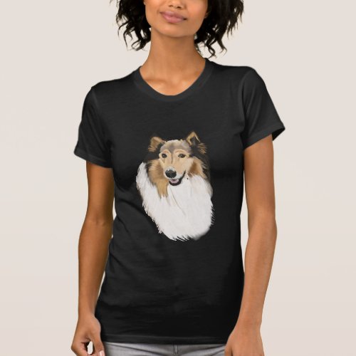 Rough Collie Portrait T_Shirt