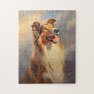 Rough collie / Scottish collie Jigsaw Puzzle