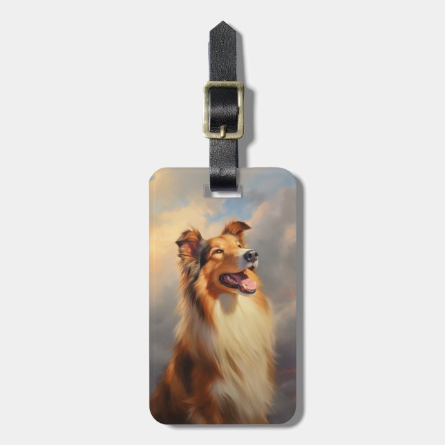 Rough collie / Scottish collie Luggage Tag (Front Vertical)