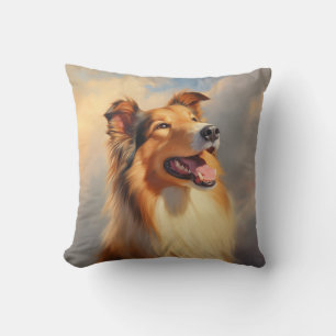 Rough collie / Scottish collie Throw Pillow