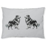Rough Collie Sketch Outdoor Dog Bed