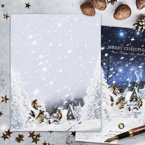 Rough Collies  Lamb Christmas Tales _ Stationery