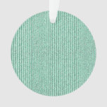 Rough Corduroy Stripes in Leafy Green Ornament