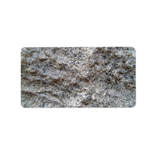 Rough Cut Granite Stone Texture Label