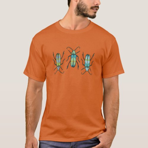 Rough drawing graphic bugs latipes insect t_shirt