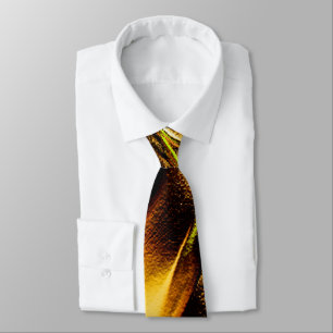 Rough dunes in burnt gold or yellowish orange neck tie