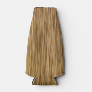 Rough Faux Wood Background in Natural Color Bottle Cooler