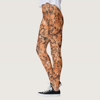 Rough Geology Spotty Rock Texture Photo Leggings by KreaturRock at Zazzle