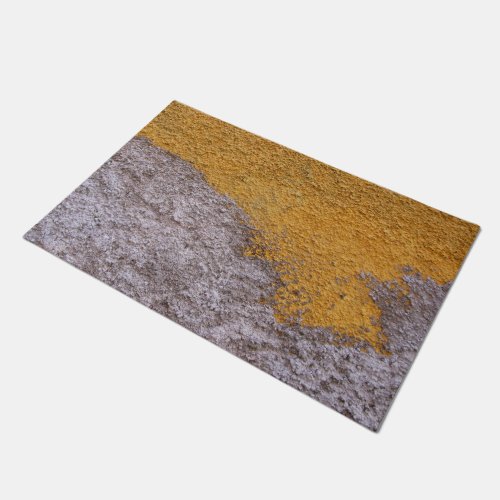Rough Grey and Yellow Concrete Doormat