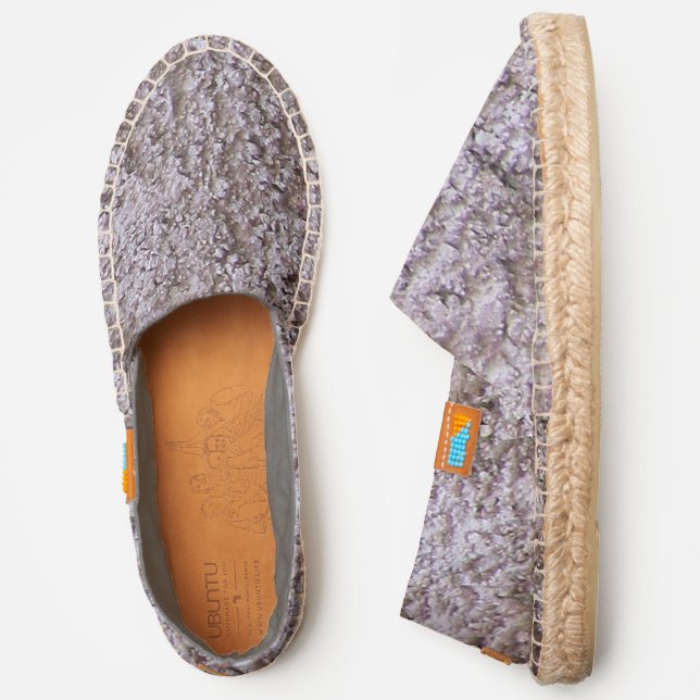 Rough Grey Beton Photo Espadrilles (Side)