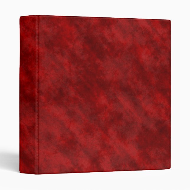 Rough Grungy Velvet Texture: Deep Blood Red 3 Ring Binder (Front/Spine)