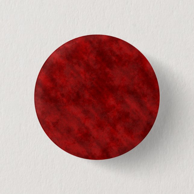 Rough Grungy Velvet Texture: Deep Blood Red Pinback Button (Front)