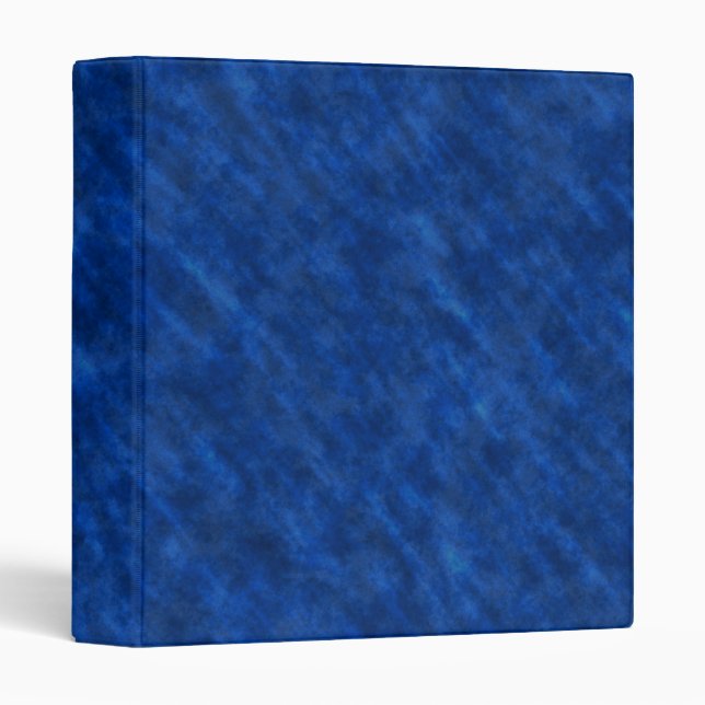 Rough Grungy Velvet Texture: Majestic Royal Blue 3 Ring Binder (Front/Spine)
