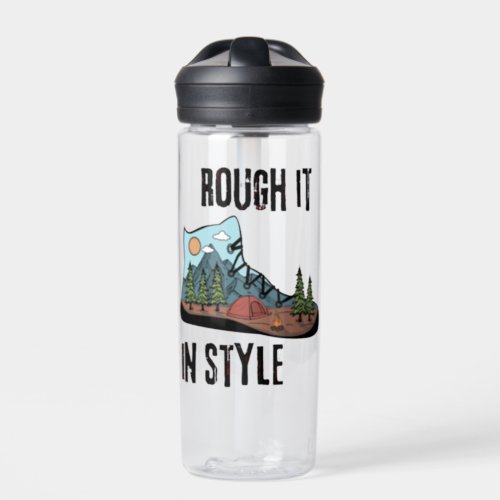Rough It In Style Camping Life Water Bottle