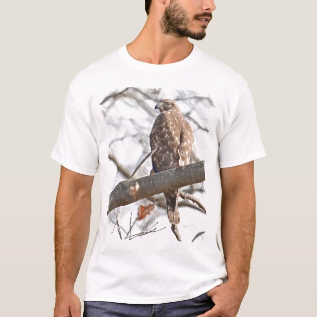Rough Legged Hawk T-Shirt (Front)