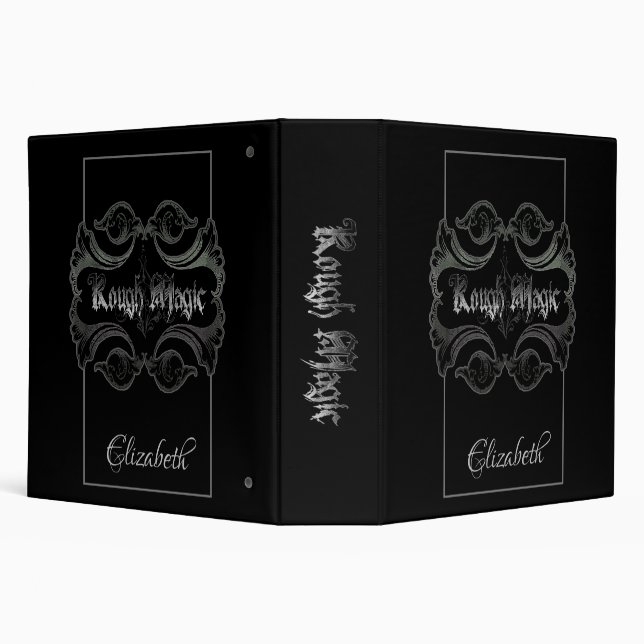 Rough Magic Personalized 3 Ring Binder (Background)