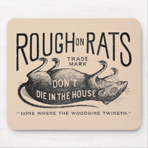 Rough on Rats Advertisement  Mouse Pad