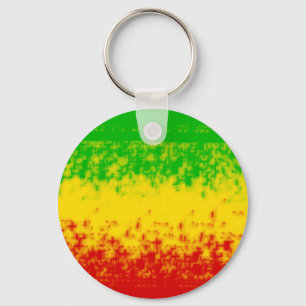 Rough Rasta Design Keychain
