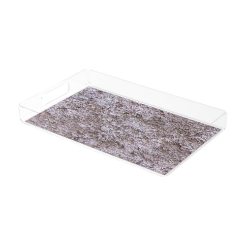 Rough Raw Beton Gray Construction Wall Acrylic Tray