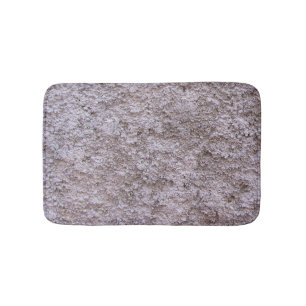 Rough Raw Beton Gray Construction Wall Bath Mat
