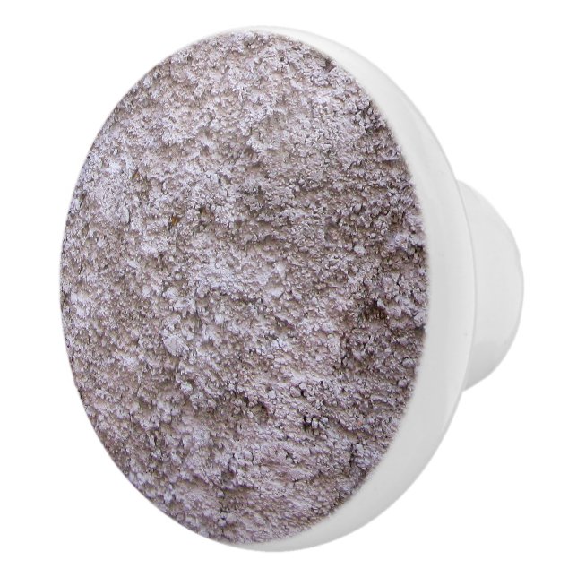 Rough Raw Beton Gray Construction Wall Ceramic Knob (Right)